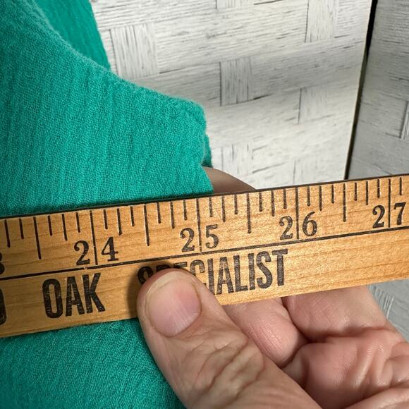 Soft surroundings women’s blouse Ghazi 3/4 sleeve asymmetrical hippie bohemian - Picture 7 of 8